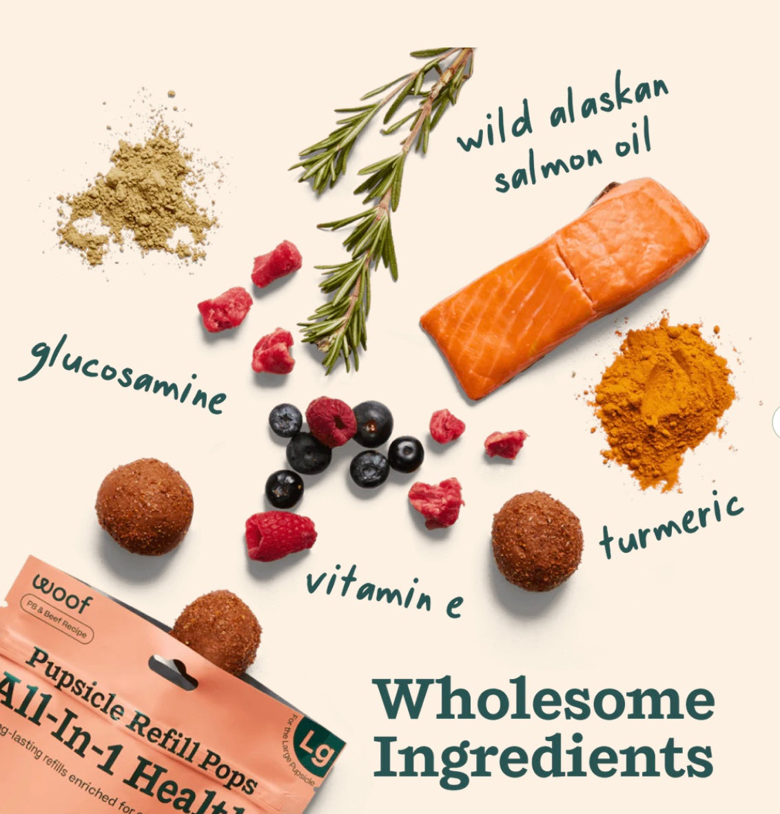 Woof All-In-1 Wellness Pops For Dogs