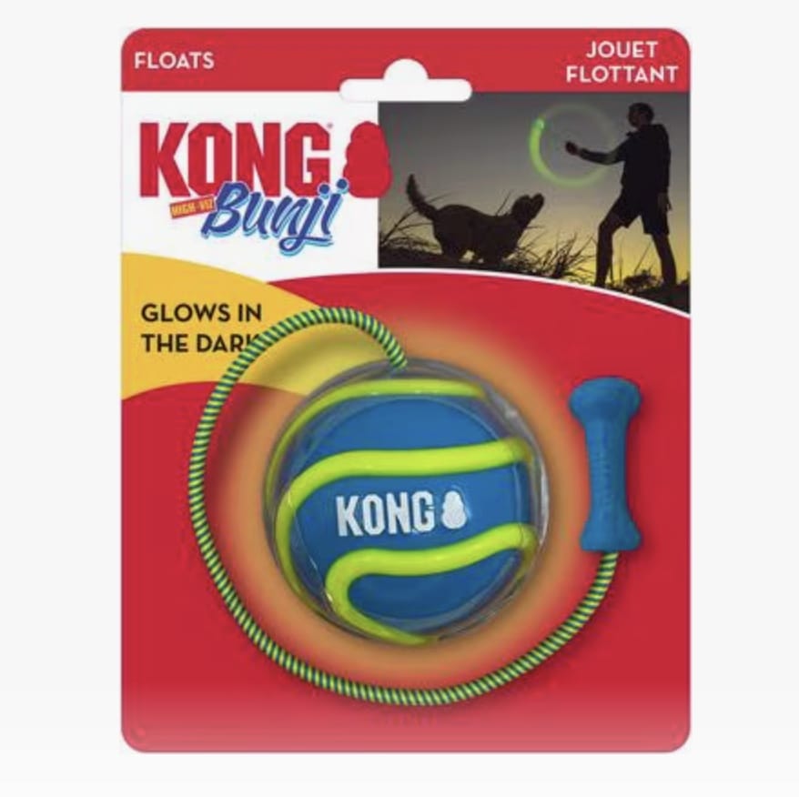 KONG Bunji High-Viz Ball Dog Toy for Dogs-Boats n Barks