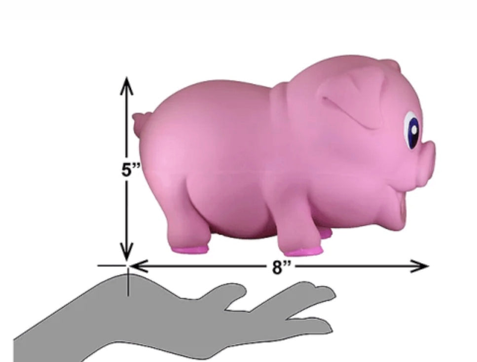 Naturflex Pig Latex Dog Toy 8.5"