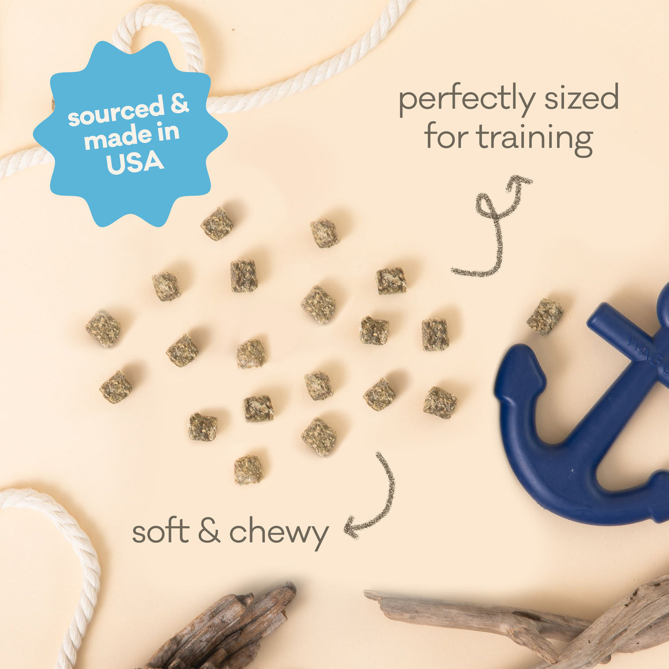 Wonder Nuggets Soft and Chewy Bites for Dogs-Whitefish & Kelp