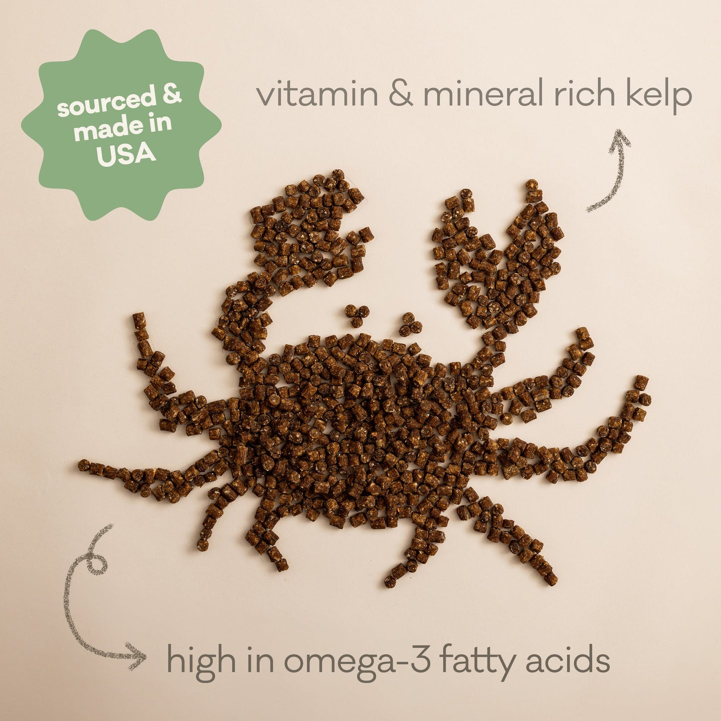 Green Monstah Green Crab & Kelp Crunchy Bits for Dogs