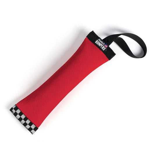 Katie's Bumper Toy Mini Sqwuggie Tug Toy for Dogs Red