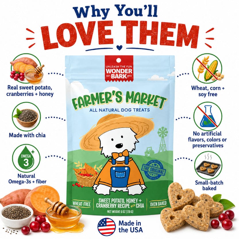 Farmers Market All Natural Dog Treat 6oz-Boats n Barks