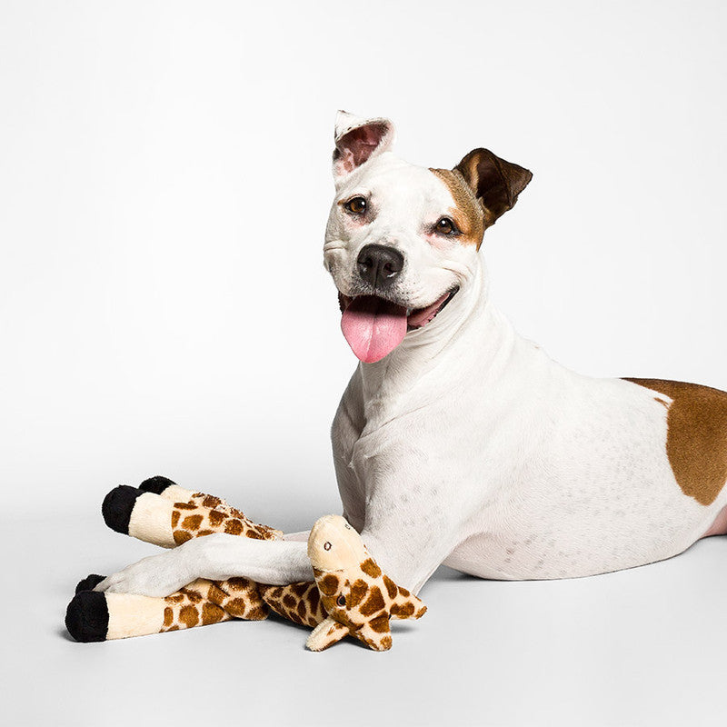 Fluff & Tuff Nelly Giraffe - Medium Plush Dog Toy