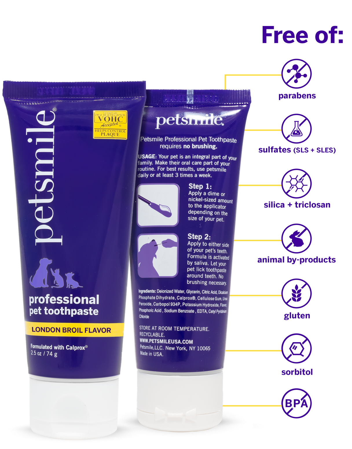 Petsmile Professional Dog Toothpaste  Only Toothpaste accepted by Veterinary Oral Health Council (VOHC) LONDON BROIL