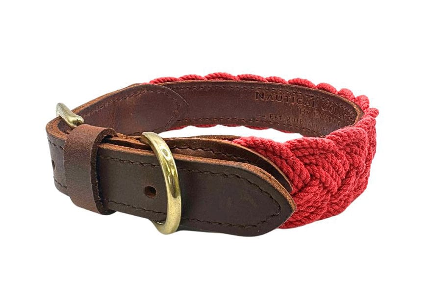 Chesapeake Woven Rope Seaside Collar for Dogs-Boats n Barks