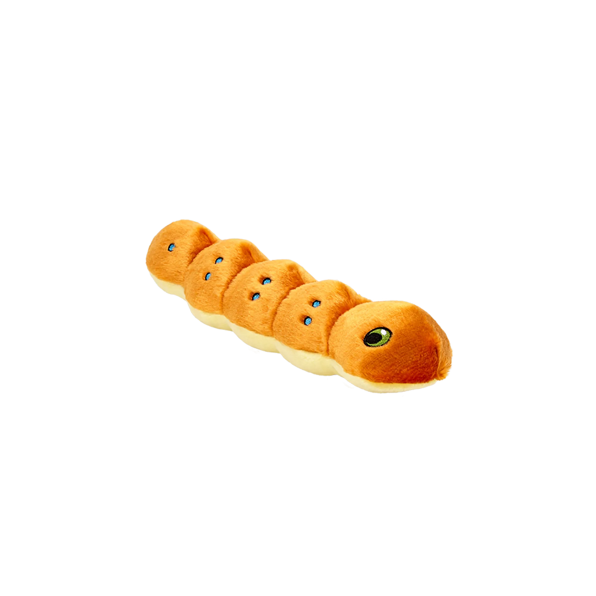 Fluff & Tuff Spicy Caterpillar Soft Dog Toy with Squeaker Machine Washable-Boats n Barks