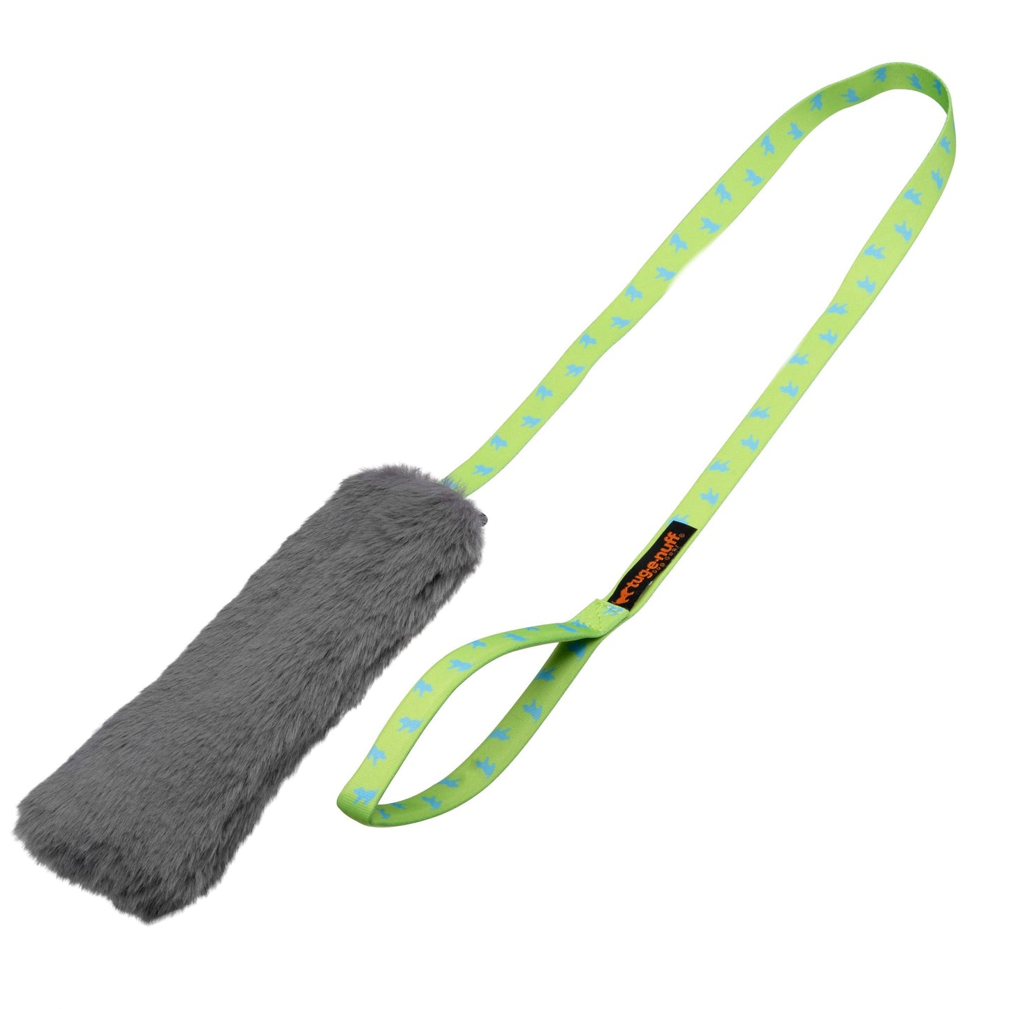 Faux Fur Bungee Chaser with Squeaky for Dogs - Various Colour Straps