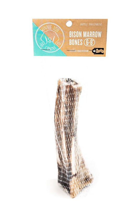 Bison Marrow Bone 6-8" for Dogs  100% Natural-Smoke Free, Chemical Free
