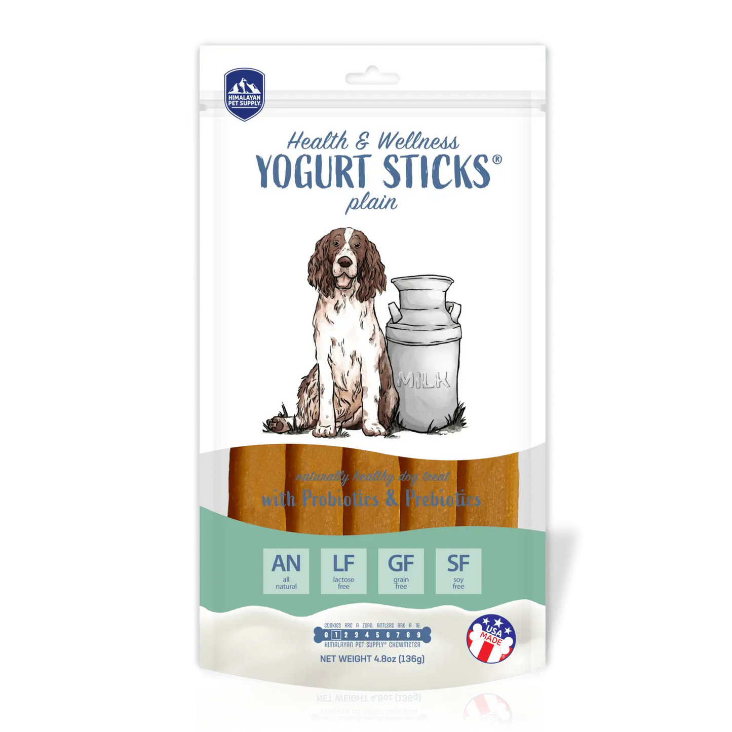 Primal Himalayan Yogurt Sticks for Dogs Plain with Prebiotics and Probiotics