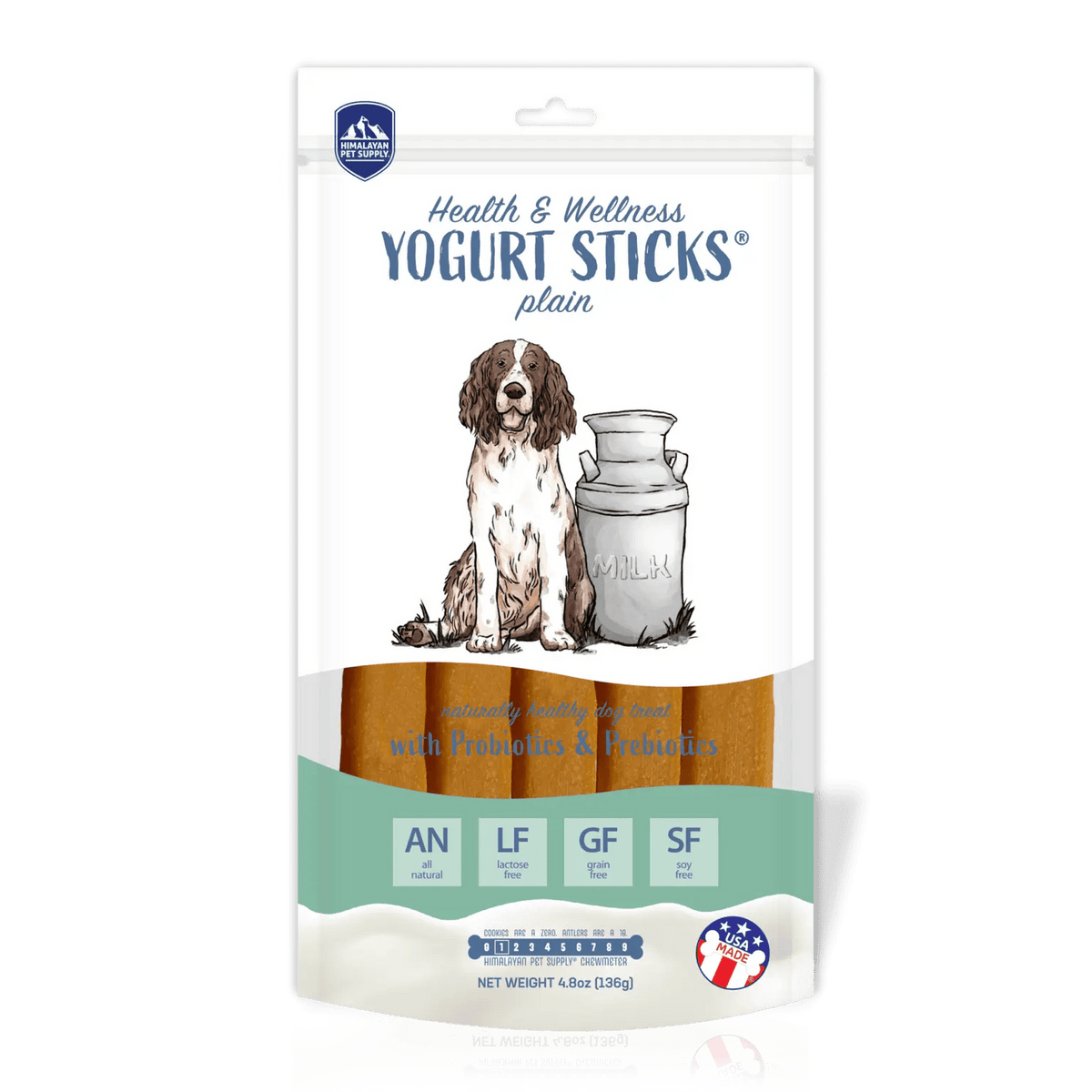 Yogurt Sticks for Dogs Plain with Prebiotics and Probiotics-Boats n Barks