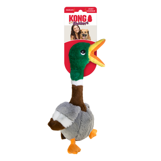 Kong Shakers Honkers Duck Stuffed Toy for Dogs Large