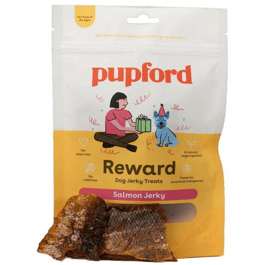 Crunchy Salmon Jerky Treats for Dogs by Pupford
