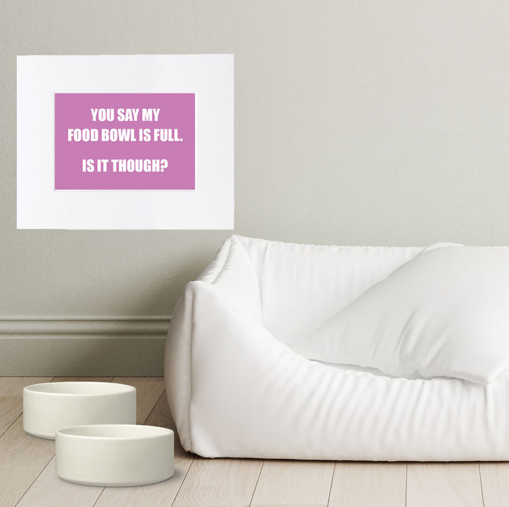 Over the Bowl Art- You Say My Food Bowl is Full. Is It Though?