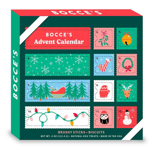 Bocce's Advent Calendar for Dogs with Brushy Sticks- 12 Days