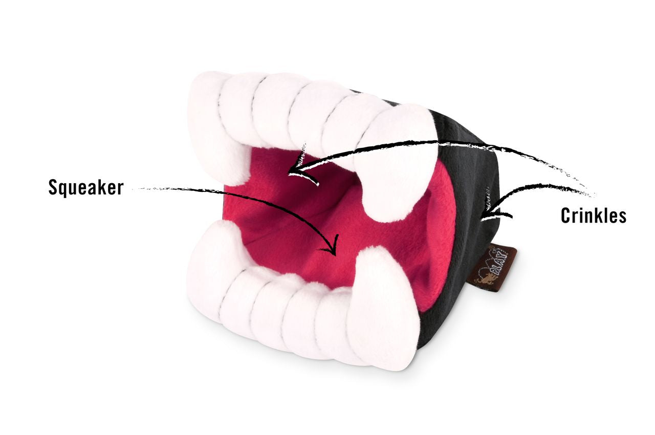 Howling Haunts Barkys Bite Halloween Dog Toy with Squeaker and Crinkles