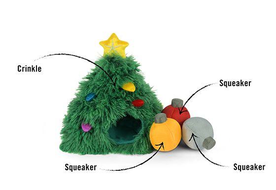Merry Woofmas Doglas Fur Christmas Find and Seek Dog Toy