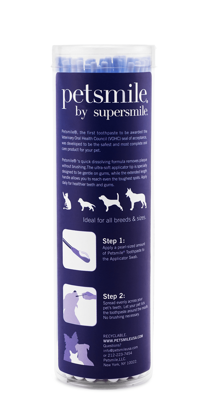 Petsmile Dog Toothpaste Applicator Swabs