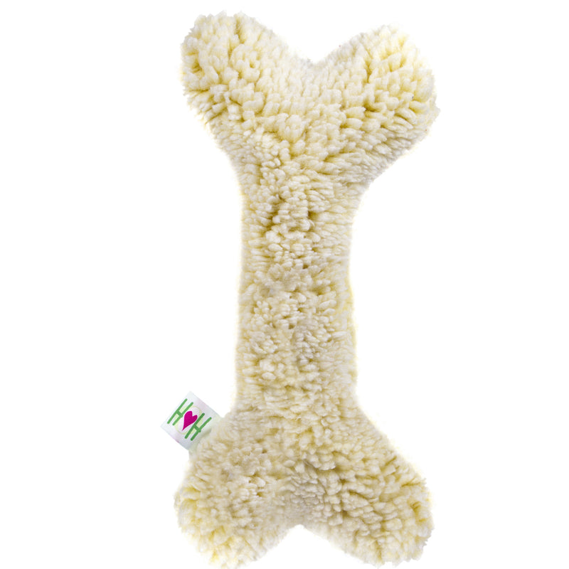 Hugglehounds 2' Jumbo Fleece Bone Soft Dog Toy with Loud Squeaker