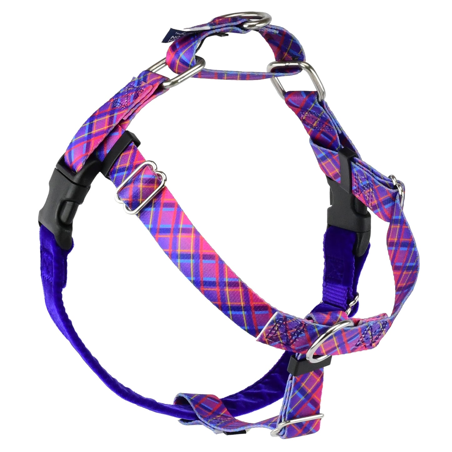 Freedom No Pull Dog Harness | Adjustable Gentle Comfortable Control for Easy Dog Walking | for Small Medium and Large Dogs | With dual clip leash | Made in USA