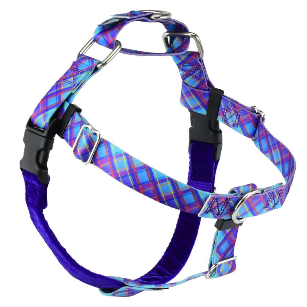Freedom No Pull Dog Harness | Adjustable Gentle Comfortable Control for Easy Dog Walking | for Small Medium and Large Dogs | With dual clip leash | Made in USA
