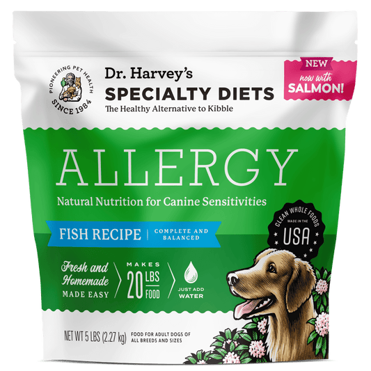 Dr. Harvey’s Specialty Diet Allergy Recipe, Salmon, Human Grade Dog Food for Dogs with Sensitivities and Allergies