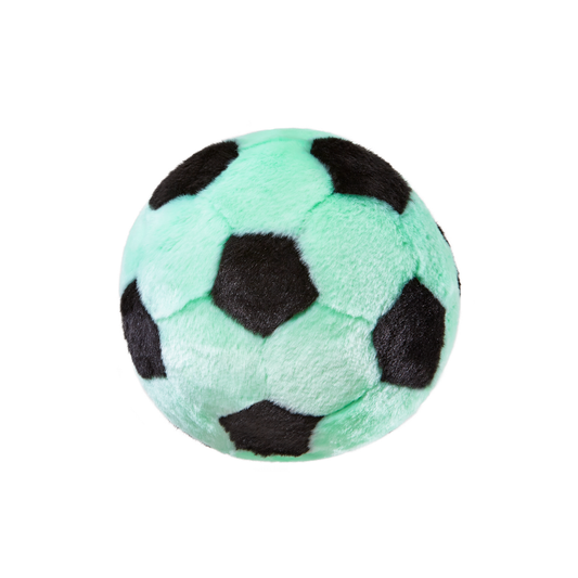 Fluff & Tuff Soccer Ball Soft Dog Toy Squeakerless Machine Washable 7"