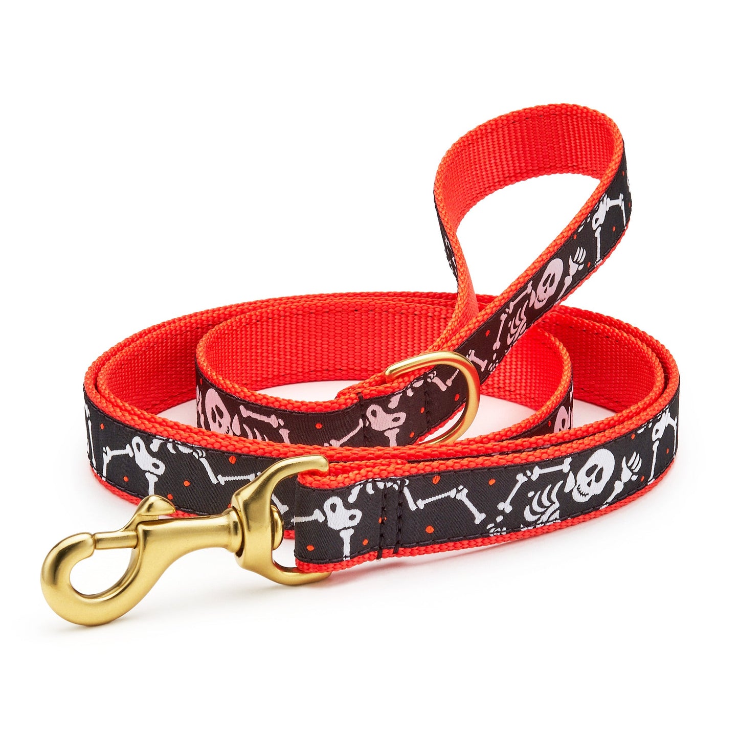 Halloween Bone Jangles Dog Lead by Up Country