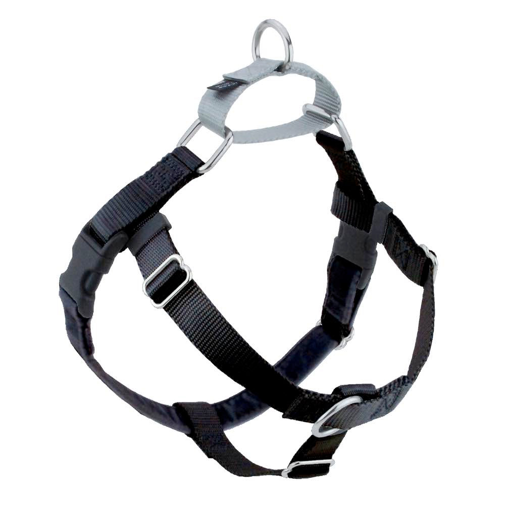 Freedom No Pull Dog Harness | Adjustable Gentle Comfortable Control for Easy Dog Walking | for Small Medium and Large Dogs | With dual clip leash | Made in USA