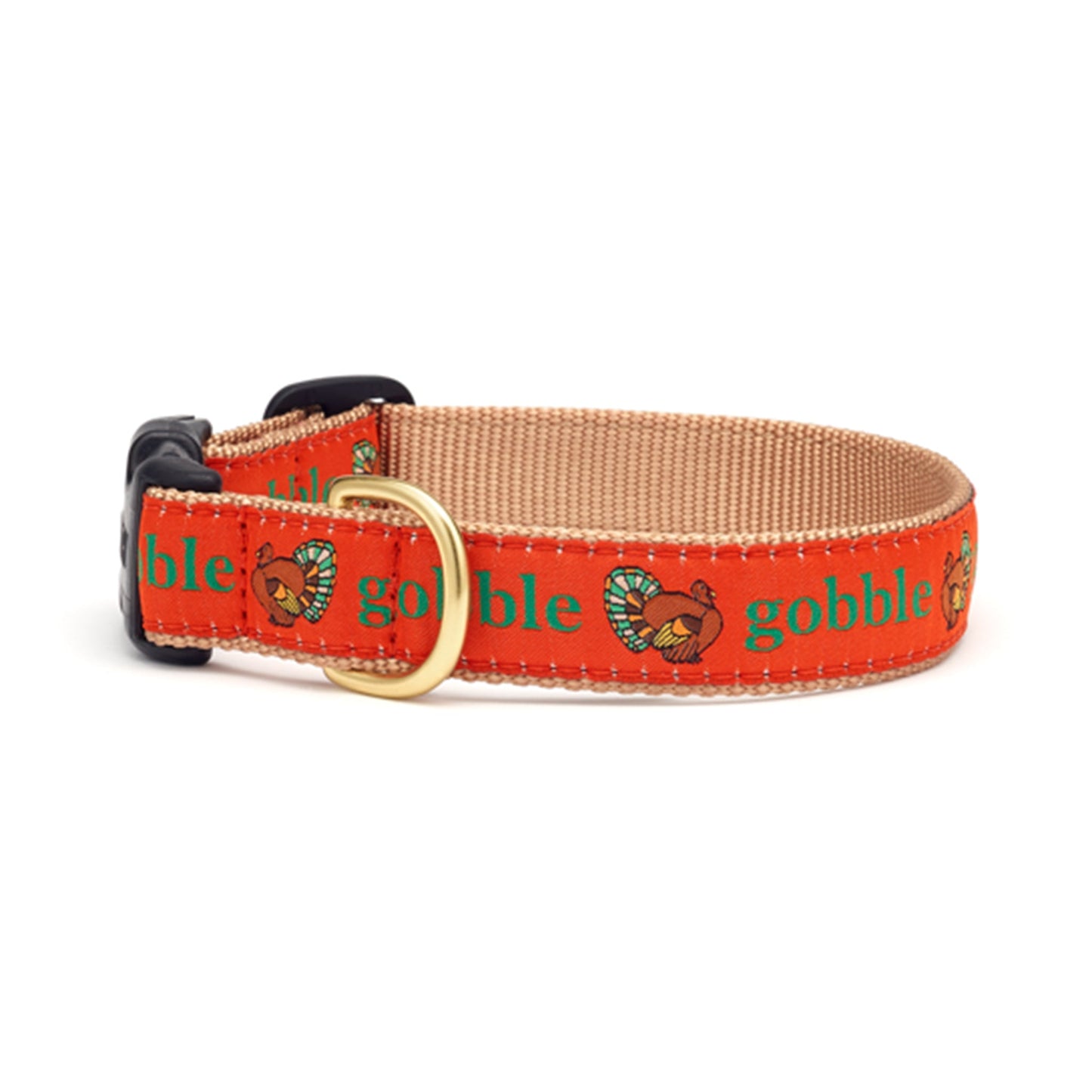 Gobble Gobble Thanksgiving Dog Collar by Up Country