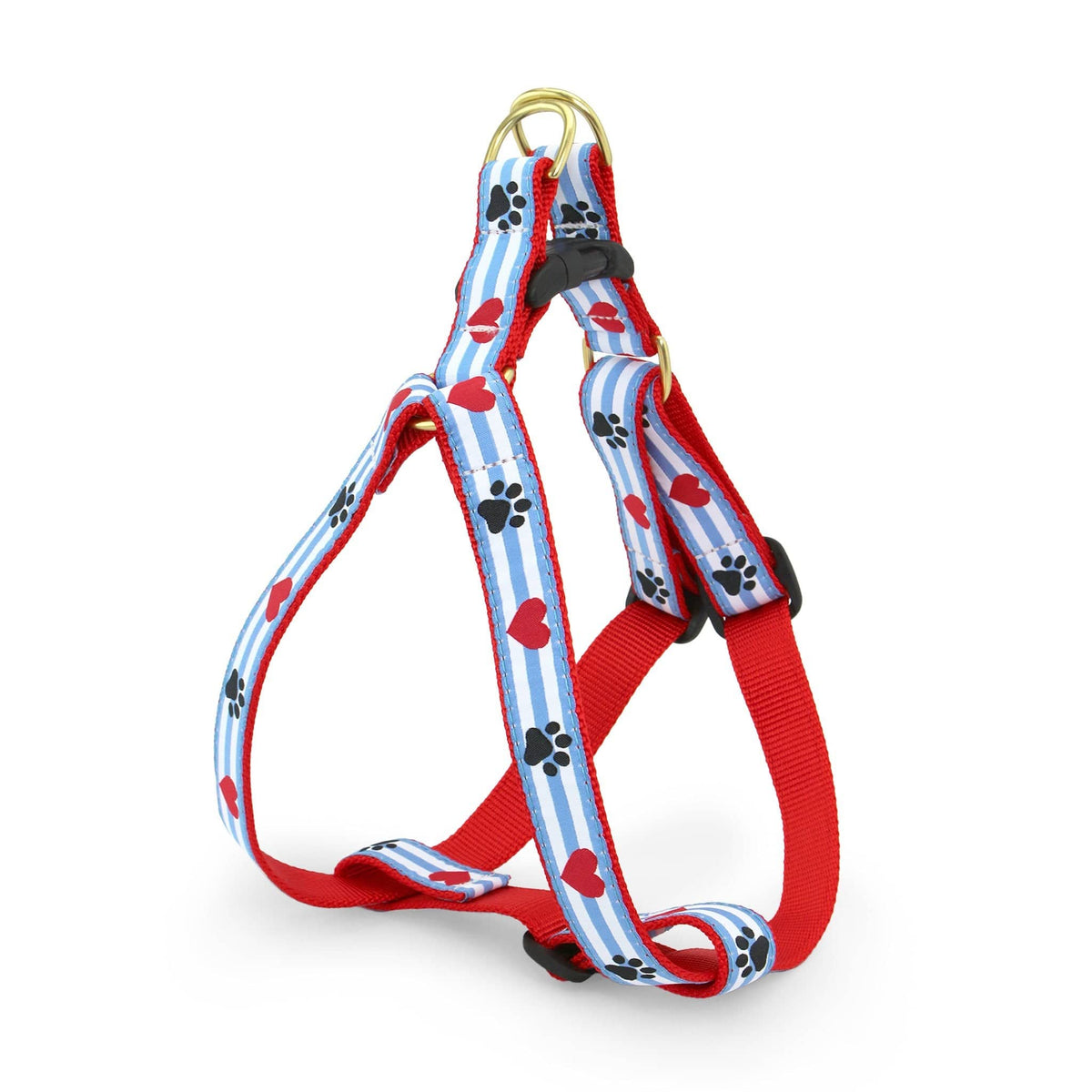 Pawprint Stripe Dog Harness by Up Country-Boats n Barks