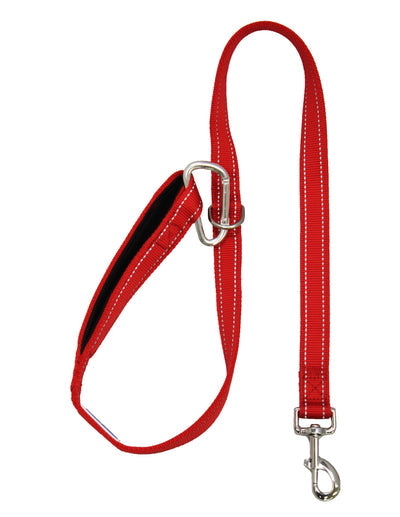 Baydog Hudson Bay Dog Lead 6' Long 1" Wide Padded Handle & Reflective Stitching