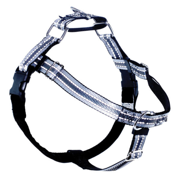 Freedom No Pull Dog Harness | Adjustable Gentle Comfortable Control for Easy Dog Walking | for Small Medium and Large Dogs | With dual clip leash | Made in USA