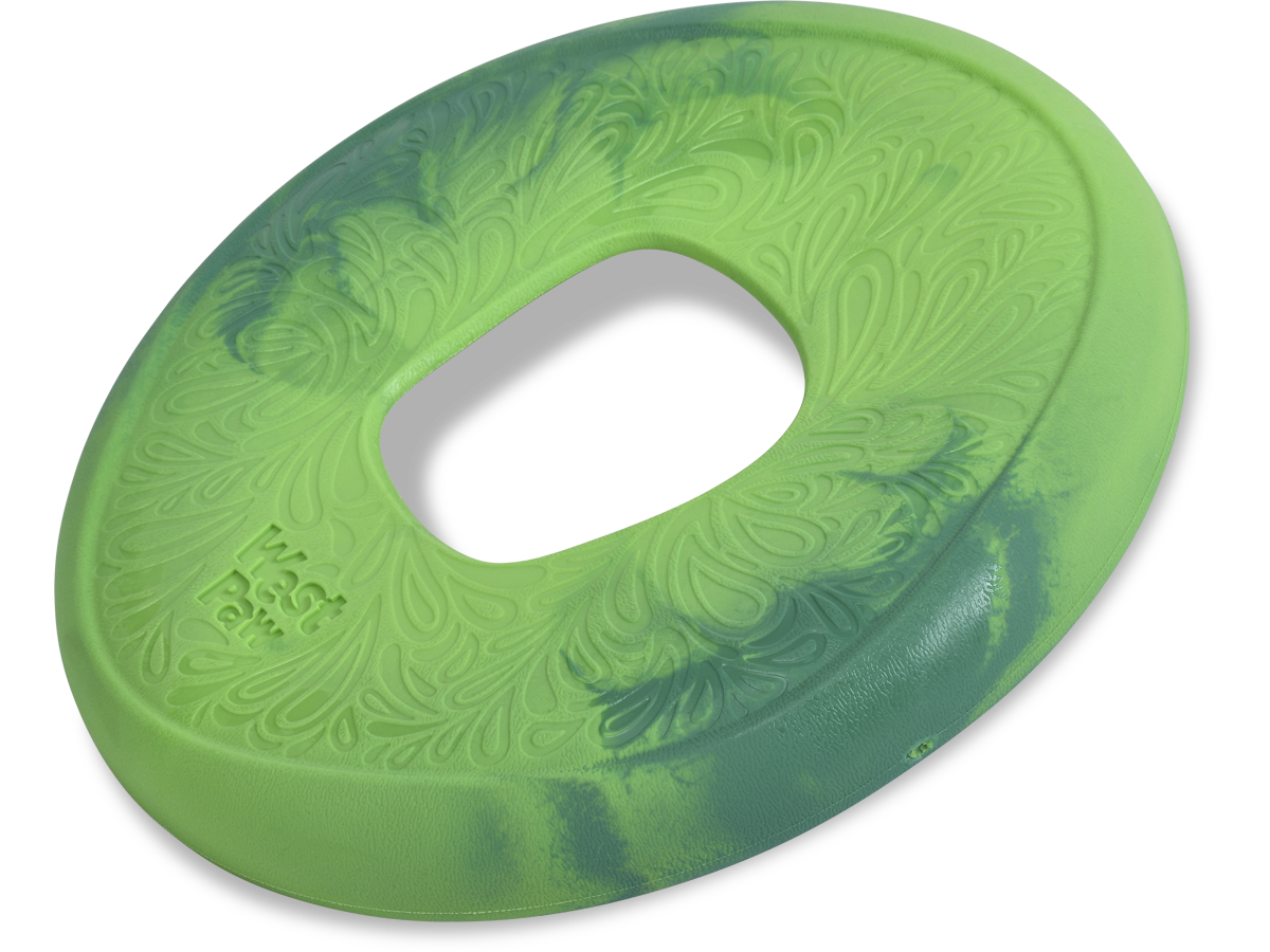 West Paw Sailz Floating Soft Dog Frisbee with Hole in Centre for Easy Grip