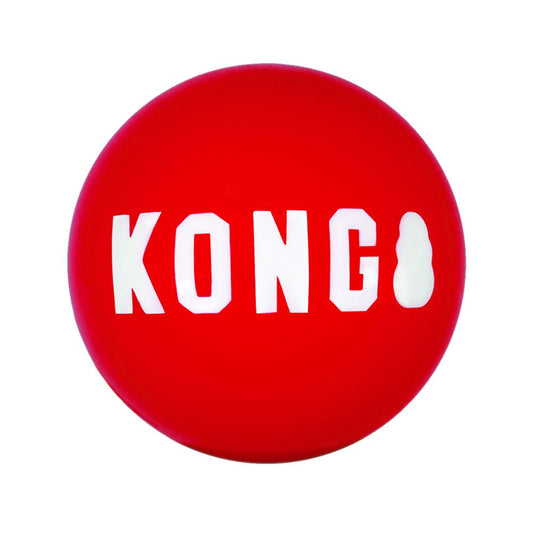Kong Red Signature Ball for Dogs Floats and Squeaks
