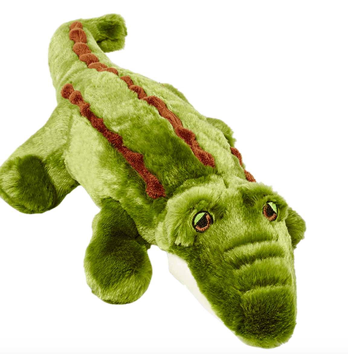 Fluff & Tuff Georgia Gator Soft Dog Toy with Squeaker Machine Washable 18"-Boats n Barks