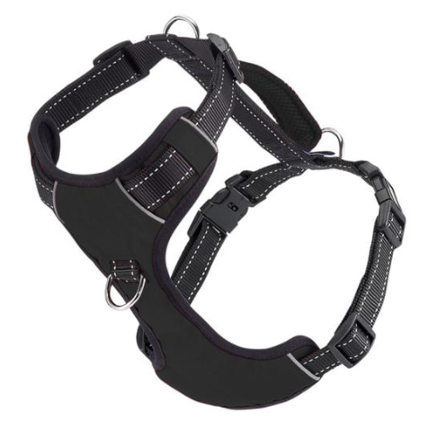 Baydog Chesapeake Bay Reflective  Dog Harness with Handle and 3 Attachment Rings
