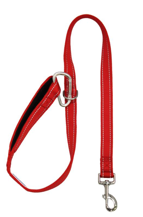 Baydog Hudson Bay Dog Lead 6' Long 1" Wide Padded Handle & Reflective Stitching