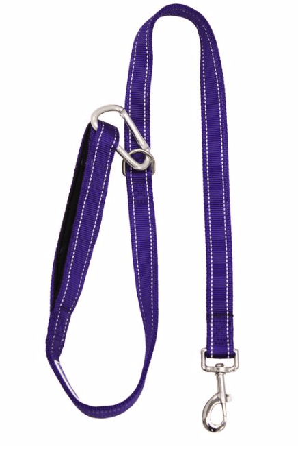 Baydog Hudson Bay Dog Lead 6' Long 1" Wide Padded Handle & Reflective Stitching-Boats n Barks