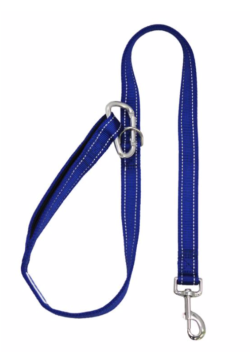 Baydog Hudson Bay Dog Lead 6' Long 1" Wide Padded Handle & Reflective Stitching