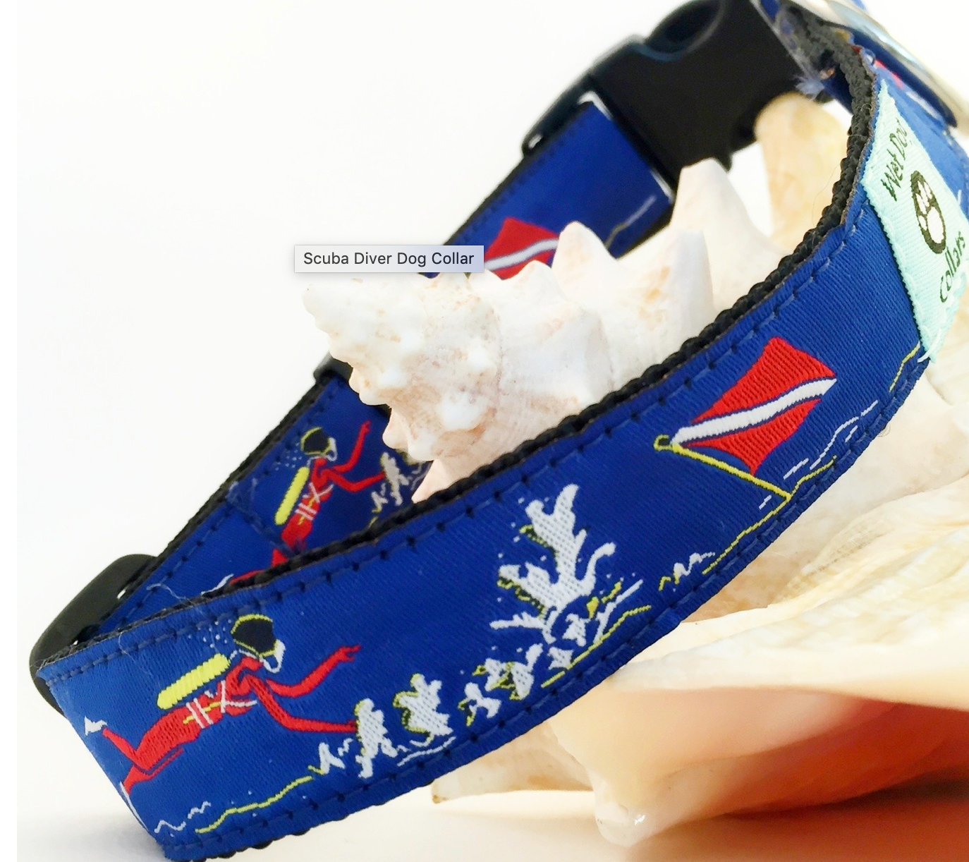 Wet Dog Collars Scuba Diver Dog Collar