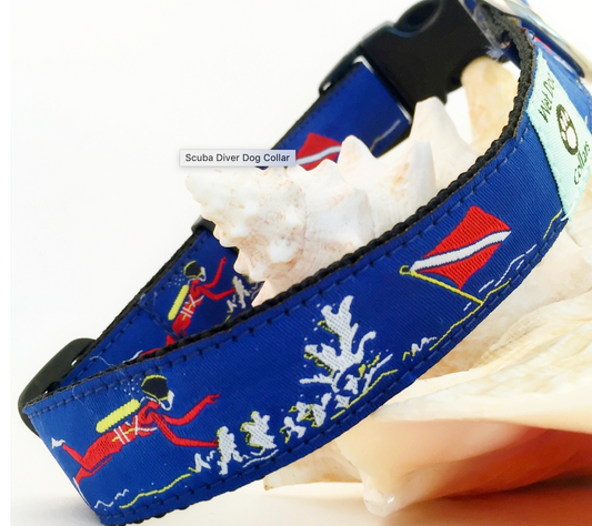 Wet Dog Collars Scuba Diver Dog Collar