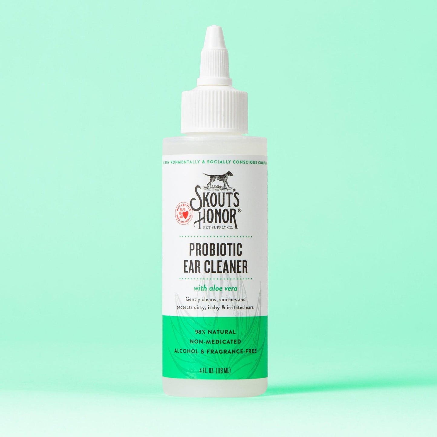 Skout's Honor Probiotic Ear Cleaner for Dogs, 4 fl. oz.,