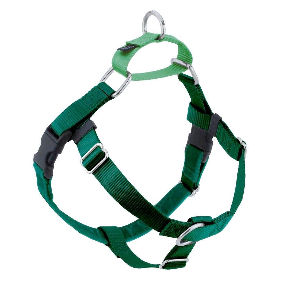 Freedom No Pull Dog Harness | Adjustable Gentle Comfortable Control for Easy Dog Walking | for Small Medium and Large Dogs | With dual clip leash | Made in USA