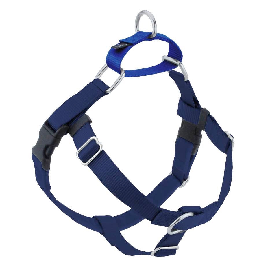 Freedom No Pull Dog Harness | Adjustable Gentle Comfortable Control for Easy Dog Walking | for Small Medium and Large Dogs | With dual clip leash | Made in USA