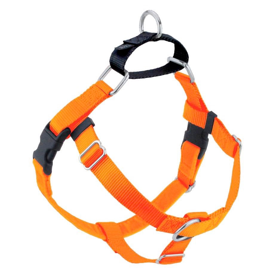 Freedom No Pull Dog Harness | Adjustable Gentle Comfortable Control for Easy Dog Walking | for Small Medium and Large Dogs | With dual clip leash | Made in USA