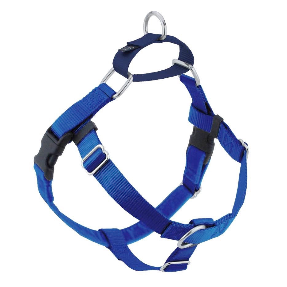 Freedom No Pull Dog Harness | Adjustable Gentle Comfortable Control for Easy Dog Walking | for Small Medium and Large Dogs | With dual clip leash | Made in USA