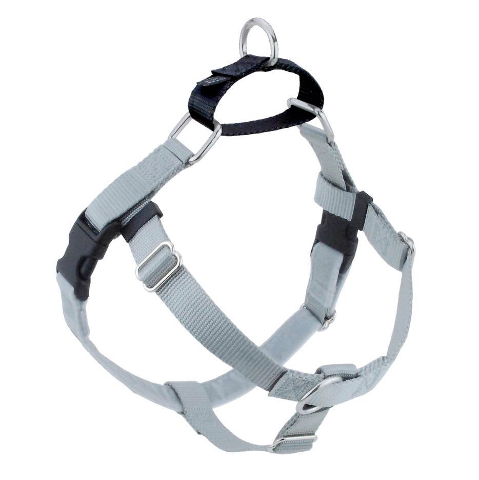 Freedom No Pull Dog Harness | Adjustable Gentle Comfortable Control for Easy Dog Walking | for Small Medium and Large Dogs | With dual clip leash | Made in USA