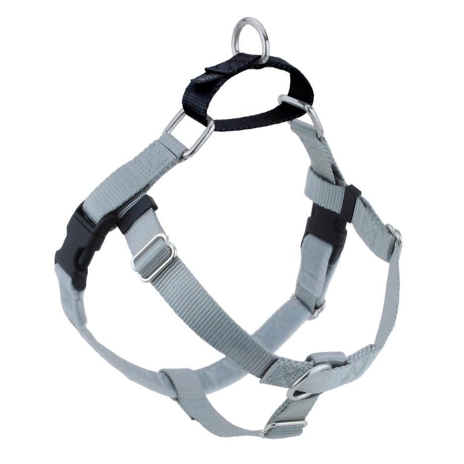 Freedom No Pull Dog Harness | Adjustable Gentle Comfortable Control for Easy Dog Walking | for Small Medium and Large Dogs | With dual clip leash | Made in USA-Boats n Barks