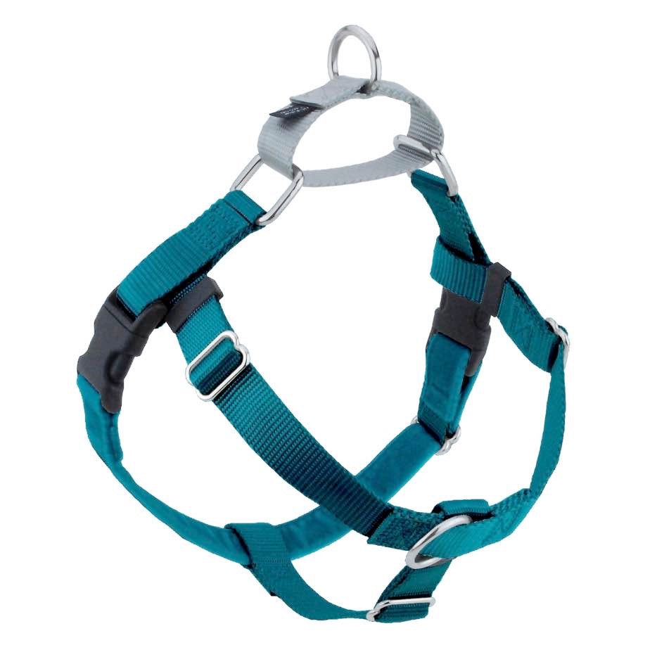 Freedom No Pull Dog Harness | Adjustable Gentle Comfortable Control for Easy Dog Walking | for Small Medium and Large Dogs | With dual clip leash | Made in USA